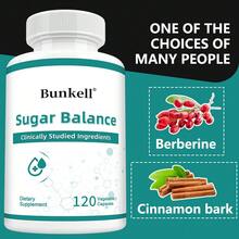 5-In-1 Blood Sugar Balance Dietary Supplement - 120 Capsules - Contains Gymnema Sylvestre, Cinnamon, Licorice, White Willow Bark, And Berberine HCl - Supports Cardiovascular Health And Healthy Blood Sugar Levels - 1 Bottle - View 1