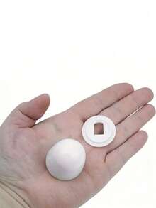 Toilet Bolt Caps, Easy-To-Install Push-In Caps With Additional Washers, Made Of White Plastic, 1.44 Inches In Height - Perfect For Hiding Toilet Fasteners, Toilet Accessories - Multicolor - View 5