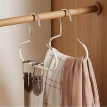 不锈钢圆形衣架，防滑悬挂式收纳架，创意圆形衣钩，可用于收纳帽子、吊带、领带、围巾、内衣等，适用于衣柜收纳 - 彩色 - 查看 8