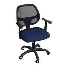 Fundas de asiento para silla Ofiice, funda de LICRA para silla de ordenador, funda protectora para sillón, funda de asiento elástica para silla de oficina NIHO - Gris Claro - Ver 11