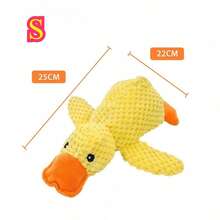 Este juguete de perro en forma de patito amarillo es un juguete que puede calmar las emociones del perro. Hace sonidos de cacareo y crujido, permitiendo que el perro juegue felizmente. Adecuado para razas de perros pequeños, medianos y grandes. - Multicolor - Ver 14