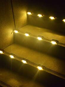 8pcs Solar Powered Step Light Kit, Deck Lights, Fence Lights, Decorative Lighting, No Charging Required, Auto On/Off Motion Sensor, Suitable For Garden, Front Yard, Back Yard, Fence, Wall, Stairs - Multicolor - View 4