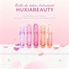 Aceite Labial Rollerball, Bálsamo Labial Transparente, Aceite Labial con Diseño de Bola Rodante Transparente, Bálsamo Labial Hidratante Nutritivo para Labios Secos y Agrietados ( # 3 fresas, M) - #1 Mango - Ver 1