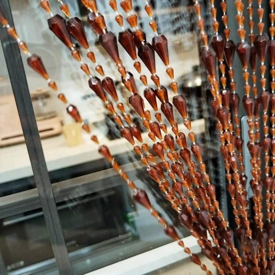 Beaded Door Curtains - 042coffee - View 1