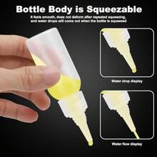 XGJBotas de Pintura con Aeróo Tarros Recientes de Plástico para 8 0z de Almacenamiento de Acrílico Mela con B Frasco Bota Melador Resable Vacío 30 Ml - Blanco - Ver 6