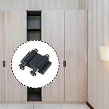 橱柜门自回弹止动器，无把手压力激活式开门器 - 黑色 - 查看 2