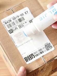 1 支热敏纸橡皮擦 - 快速去除运输标签和快递贴纸，热敏墨水橡皮擦，保护包裹、捆包和盒子上的隐私，易于使用的墨水擦除方案，适用于家庭、办公室、仓库和物流，颜色和款式随机，日常工作的实用文具用品 - 彩色 - 查看 2