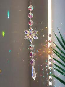 1pc Rainbow Guardian Angel Crystal Suncatcher - Charming Hanging Crystal Glass Decor For Home, Car, Porch, Valentine's Day Gift, Birthday Gift, Gift For Best Friend, Home Decor, Gift For Mom, Hanging Home Decor - Multicolor - View 5