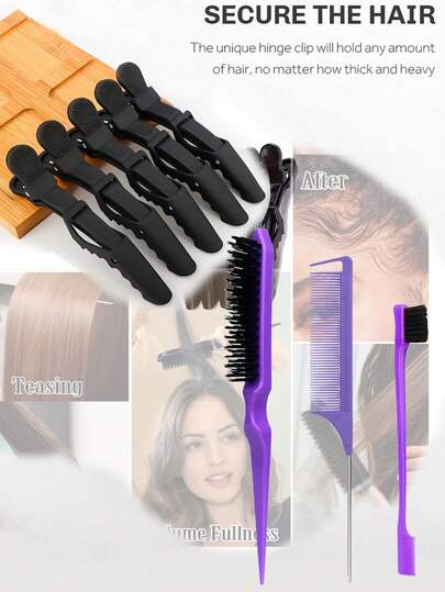 250ML Continuous Spray Bottle + 3 PiecesHair Styling Comb Set - Unisex Salon & Home Grooming Kit Multi-Functional All-In-One Grooming Tool Set, Ideal For Both Home Use And Professional Hair Salons, Suitable For All Genders 250ML Continuous Spray Bottle