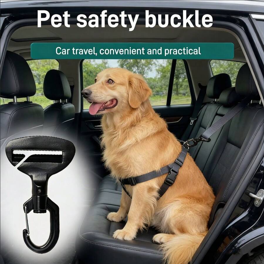 Dog Seat Belt, Pet Car Safety Harness For Small/Medium Dogs, Adjustable Leash For Automotive Use