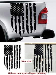 Truck Off-Road Rear Trunk Stripe Decal Sticker, Large Car Body Sticker - Black - View 7
