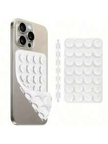 28 Stücke/Set dickwandiger doppelseitiger Saugnapf Handyhalter, geeignet für Handyhüllen, kabellose Klebehaltegriff Handyständer. Rutschfester Griff, anwendbar für verschiedene Geräte, Party-Essentiell, bestes Geschenk für Valentinstag, Weihnachten, Erntedankfest, doppelseitiger Saugnapf Handyhalter fürs Badezimmer - Verschiedenfarbig - Übersicht 8