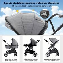 [Enviado El Mismo DíA - 100% Autenticidad Garantizada ]Cochildor Sillas Para Comer Bebés- Silla Periquera De Bebe Con parasol -reunión al aire libre Silla Periquera De Bebe-Silla de Comedor Plegable y Portátil para Niños, Ligera y Desmontable, Plato de Comedor Removible, Ideal para Comer en Casa para Bebés y Silla de Comedor para Picnic al Aire Libre  -  fácil de guardar. Disponible en cuatro colores  Regalos ideales para amigos - Regalos de Navidad - Regalos de Nochebuena-Regalos para bebés - Gris - Ver 4