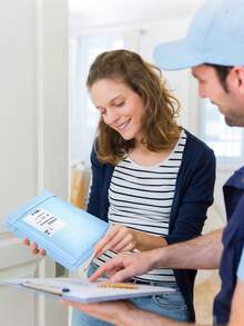 20个气泡信封，聚乙烯防水气泡信封，广告邮寄气泡膜，防水自封胶运输袋，闪亮箔纸信封，包装用品，商务用品，学校用品，返校季用品，全息气泡信封 - 淺藍色 - 查看 7