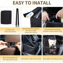 Dog Car Seat, Travel Pe-Style Dog Booster Seat, Breathable Dog Car Seat, With Adjustable Seat Belt Design, Travel Dog Car Seat Specially For Small Dt Cageogs - Hồng - Xem 3