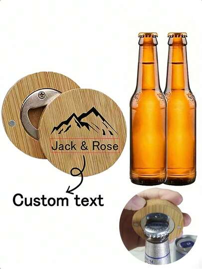 Custom Wooden Bottle Openers, Wood Bottle Openers, Wooden Handle Bottle Openers, Creative Beer Can Openers, Household Stainless Steel Bottle Openers, Wedding Guest Gifts, Personalized Groom Gifts, Party Favors, Kitchen Supplies, And Birthday Party Essentials. These Exquisite, High-Quality, Customizable, And Unique Gifts Are Ideal For Boyfriends, Girlfriends, Dads, Moms, Family Members, Friends, Pets, Daughters, And Students.