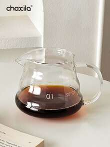 choxila 1 buah teko kopi kaca tahan panas sederhana 360/600/800ml, motif awan lucu, alat pembuat kopi tetes manual, cangkir penyaring kopi, aksesori kopi. - Pot - View 10