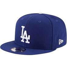 New Era Cap Company New Era 9Fifty Hat Los Angeles Dodgers Basic Snapback Adjustable Royal Blue Cap - 黑色 - 查看 2