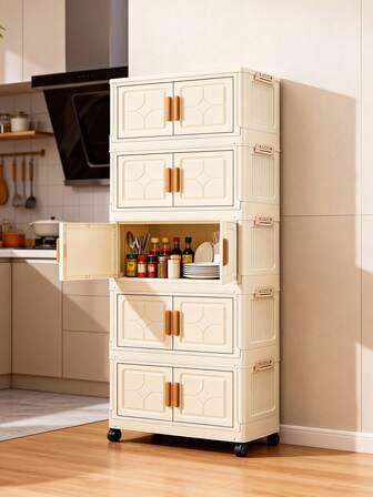 1 pieza (38cm/14in - 58cm/22in) Gabinete de almacenamiento ancho, Caja de almacenamiento pequeña y plegable, Gabinete para utensilios de cocina, Estantería de cocina, Gabinete para juguetes del hogar y sala de estar, Estantería de almacenamiento para espacios estrechos, Gabinete de almacenamiento extraíble de cocina, Regalo de Navidad, Caja de almacenamiento, Almacenamiento debajo de la cama