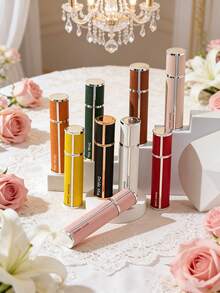 Personalized Custom Name Perfume Bottle,Detachable Pu Travel Perfume Bottle - Reusable And Refillable Spray Bottle, Custom Wedding Supplies, Personalized Valentine's Day Gifts,High-Quality Refillable Matte Mini Perfume Bottle,Pump Dispenser For Moisturizing Spray, Classic Round Design,Suitable For Family, Commuting, Weddings, Valentine's Day Gifts, Wedding Gifts, Customized Best Friend Gifts; The Perfect Item To Give To Family And Friends - 10ml - View 2