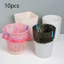 10pcs Garbage Bag Clips - Creative Sealing Clips For Snacks And Kitchen Organization, Non-Slip Reseal Fixers For Garbage Bags, Pantry Storage And Household Cleaning Supplies, Durable And Easy-Grab Handles, Leak-Resistant Seal, Space-Saving Kitchen Accessory Set Designed For Everyday Home Use And Gentle Gift For Mother's Day And Valentine's Day - Blue - View 2