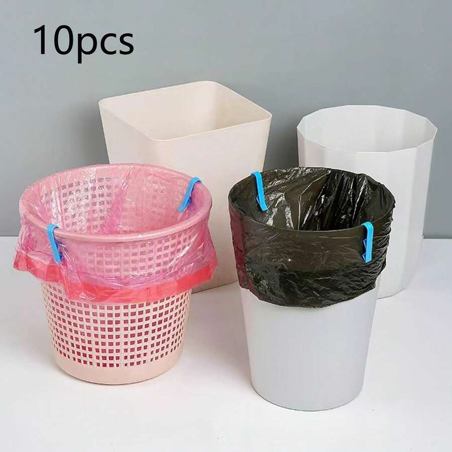 10pcs Garbage Bag Clips - Creative Sealing Clips For Snacks And Kitchen Organization, Non-Slip Reseal Fixers For Garbage Bags, Pantry Storage And Household Cleaning Supplies, Durable And Easy-Grab Handles, Leak-Resistant Seal, Space-Saving Kitchen Accessory Set Designed For Everyday Home Use And Gentle Gift For Mother's Day And Valentine's Day