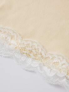 Women's Lace Trim Camisole With V-Neck, Spaghetti Strap Solid Color Tank Top For Summer Layering - 黃色 - 查看 5