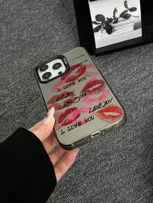 I Love You Lip Print Phone Case Compatible With IPhone 17 Pro/17/17 Pro Max/16/16 Pro/16 Plus/16 Pro Max/16E/15/15 Pro/15 Plus/15 Pro Max/14 Pro Max/14 Pro/14 Plus/14/13 Pro Max/13 Pro/13/12 Pro Max/12 Pro/12/11 Pro Max/11 Pro/11 - Multicolor - View 3
