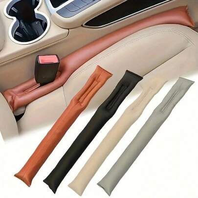 1pc Car Seat Gap Filler Pad - Soft Leather Lining, Fits Car Interior, Universal Anti-Drop Storage Pad, Easy Installation