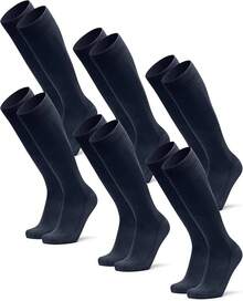 DANISH ENDURANCE Calcetines de Vestir de Viscosa de Bambú Hasta la Rodilla, para Hombre y Mujer, 3 Pack - Multicolor (1x Verde oscuro, 1x Verde claro, 1x Verde medio) - Ver 8