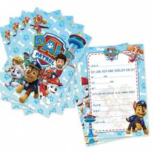 12pcs Paw Patrol Invitation Cards, Party, Birthday, Gift - Multicolor - View 8