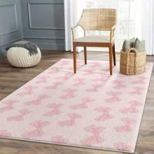 1 pieza Alfombra con ambiente soñador y elementos refrescantes, decorada con sol, luna, estrellas, arcoíris, nubes, escalera y otros patrones - Multicolor - Ver 3