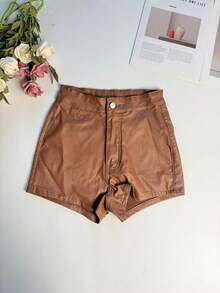 Pantaloni scurți casual pentru femei, culoare uni, stil stradal sexy, toamnă/iarnă