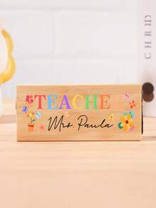 Personalisierter Lehrer Whiteboard Radierer, individualisiertes Lehrertags-Geschenk, Tafelradierer mit Stift, Geschenk mit Vorschullehrer-Name, Geschenk zur Wertschätzung von Lehrern - Verschiedenfarbig - Übersicht 29