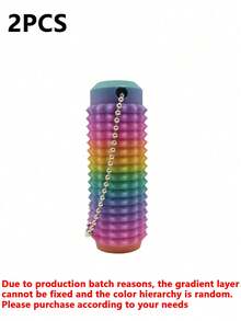 3D Printed Gradient Color Massage Roller, Textured Spikes And Breathable Holes, Modular Design For Muscle Relaxation And Stress Relief, Perfect Gift For Sensory Stimulation And Anxiety Reduction - Multicolor - View 21