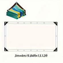 Large Size Colorful Shade Cloth, Square Sunshade, Suitable For Outdoor Gazebo, Pergola, Greenhouse, Balcony, Garage, Backyard, Lawn, Swimming Pool Shading - Multicolor - View 9