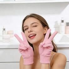 1双保湿凝胶手套，手足护理礼品，男女通用硅胶保湿手套 - 彩色 - 查看 5