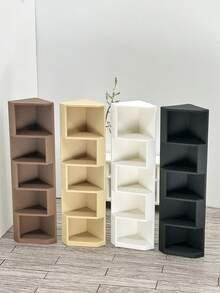 1:12 Doll House Corner Cabinet, DIY Mini Furniture Accessories, Non-Wooden, Plastic Simulated Cabinet, Corner Bookshelf, Small Ornament Display Cabinet, Miniature Scene Decor, Dollhouse Accessory - Perfect For Decorating Your Mini House - Multicolor - View 4