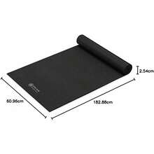 Esterilla de yoga premium  Essentials con correa de transporte para esterilla de yoga (72"L x 24"W x 1/4 pulgada de grosor) - Negro - - Ver 12