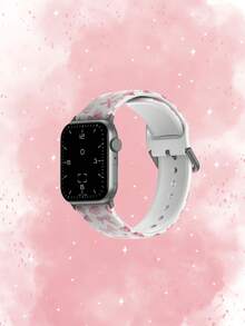 1条简约蝴蝶结设计TPU表带，兼容38/40/41/42/44/45/49mm Ultra/SE/9/10/8/7/6/5/4/3/2/1 - 彩色 - 查看 3