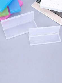 6个文具收纳盒，返校用品，长方形PP塑料盒带盖，透明小物件盒，渔具配件收纳包装空盒，整理用品美术用品 - 彩色 - 查看 6