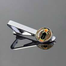 1pc Ancient Egyptian Theme Glass Dome Egyptian Symbol Patterns Tie Clip, Cultural & Historical Men's Formal Accessories - Silver - View 8