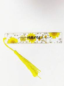 Personalized Bookmarks, Customized Embossed Daisy Resin Bookmarks, Floral Birth Month Flower Bookmark, Graduation Gift For Book Lovers And Teachers, Acrylic Magnetic Bookmarks - Multicolor - View 13