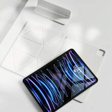 适用于 iPad A16（第 11 代/2025 款）、iPad Air 11 英寸（M3/M4/M5）、iPad Pro 13 英寸/12.9 英寸（第 4 代/第 5 代）、iPad Mini A17 Pro 的智能保护套，带磁吸功能。 - 米色 - 查看 9