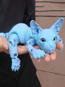 50cm/19.69inch Huge 3D Cat Statue, Suitable For Garden And Bedroom, Perfect Birthday Gift, Colorful Series, Holiday Party Favor, Birthday Gift, Holiday Gift, Perfect Gift, Ideal For Cat Lovers. Party Decoration - Eye Color Is Randomized, And The Presence Of Eyes Is Also Randomized (Please Purchase Carefully, Note The Reminder) - Multicolor - View 18