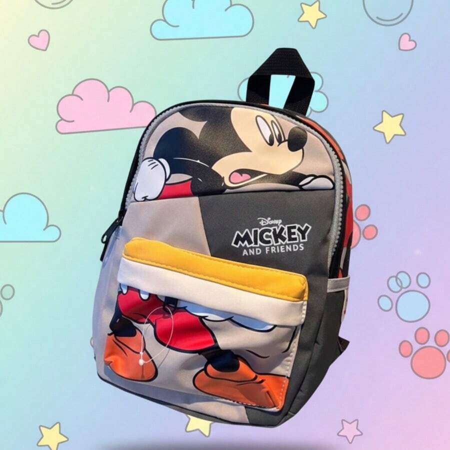 Mochila de alta gama con estampado de moda, ligera y conveniente de llevar. Bolsa de gran capacidad adecuada para artículos pequeños, regalos, vacaciones, viajes y diversas ocasiones. Se puede usar ampliamente para Halloween, Navidad y otros festivales. - Multicolor - Ver 1