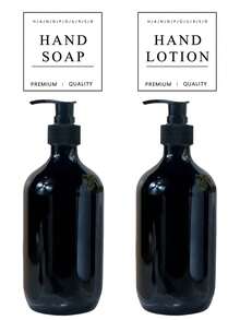 2个/套 500毫升/16盎司可重复灌装塑料泵瓶，适用于洗发水、沐浴露、护发素等 - 空瓶套装 - 彩色 - 查看 5