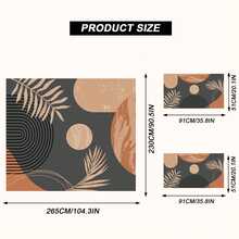 Boho Duvet Cover 3 Pieces Soft Washed Microfiber Duvet Cover Set Abstract Arch Sun Modern Mid Century Bedding Sets For All Seasons Home Bedding Decorations - Black - View 6