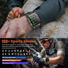 SENBONO Smartwatch With An Ultra-Large Capacity, Featuring Wireless Calling, AI Voice Capabilities, A 2.01-Inch High-Definition Touchscreen, An Integrated LED Flashlight, A Large 1100Mah Battery, An AI Voice Assistant, Over 100 Sports Modes - Multicolor - View 7