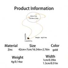 1 件心形精致项链、锁骨链、优雅设计，适合日常佩戴，是送给朋友的绝佳礼物 - 愛心 - 查看 8